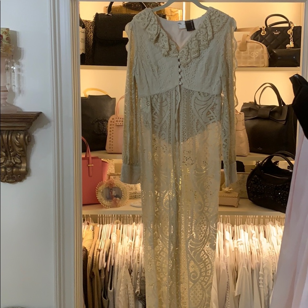 Vintage lace hot pants set